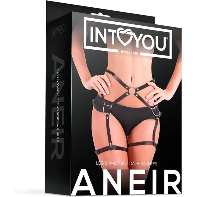Черные стрепы на бёдра Aneir. Фотография 2.