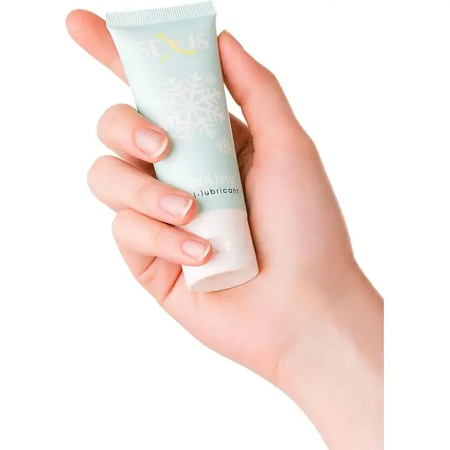 Охлаждающий гель-лубрикант на водной основе Silk Touch Cooling - 50 мл - Sexus Lubricant. Фотография 2.