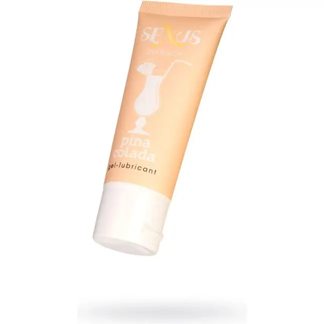 Гель-лубрикант на водной основе с ароматом Пина Колада Silk Touch Pina Colada - 50 мл - Sexus Lubricant. Фотография 4.