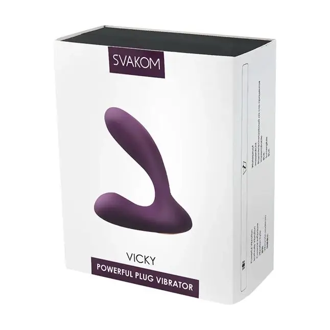 Фиолетовый стимулятор простаты с вибрацией Vicky Violet. Фотография 2.