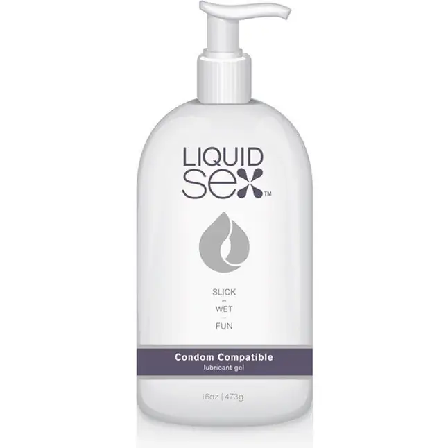 Лубрикант для использования поверх презерватива Liquid Sex Condom Compatible Lubricant Gel - 473 мл - Liquid Sex