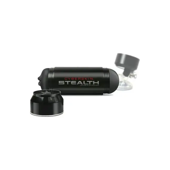 Двусторонний мастурбатор CyberSkin Stealth Double Stroker - ротик и попка - CyberSkin. Фотография 2.