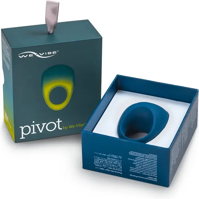 Синее эрекционное виброкольцо We-vibe Pivot. Фотография 4.