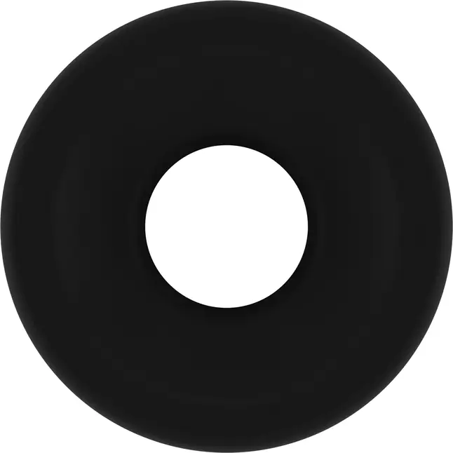 Чёрная анальная пробка с тоннелем №51 Large Hollow Tunnel Butt Plug 5 Inch - 12,7 см - Sono. Фотография 3.