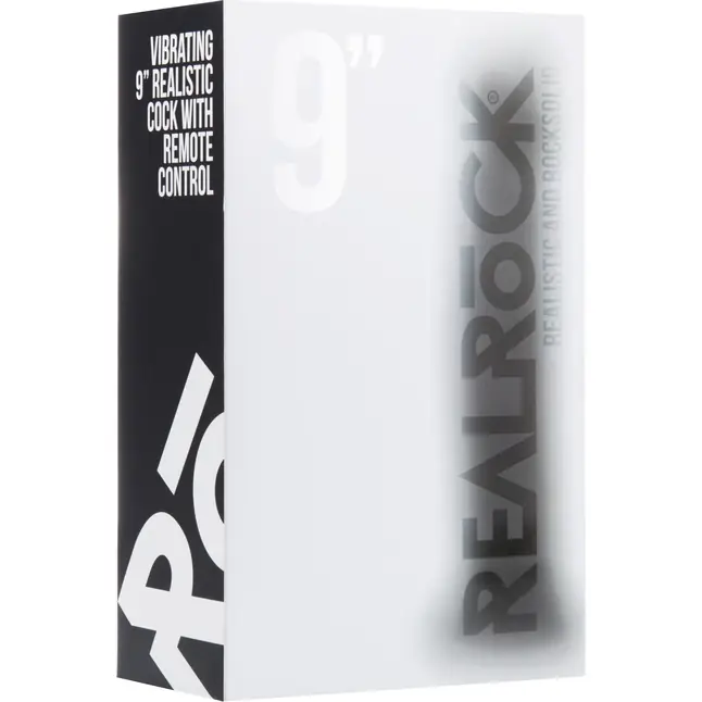 Чёрный вибратор-реалистик Vibrating Realistic Cock 9 - 23,5 см - RealRock. Фотография 7.