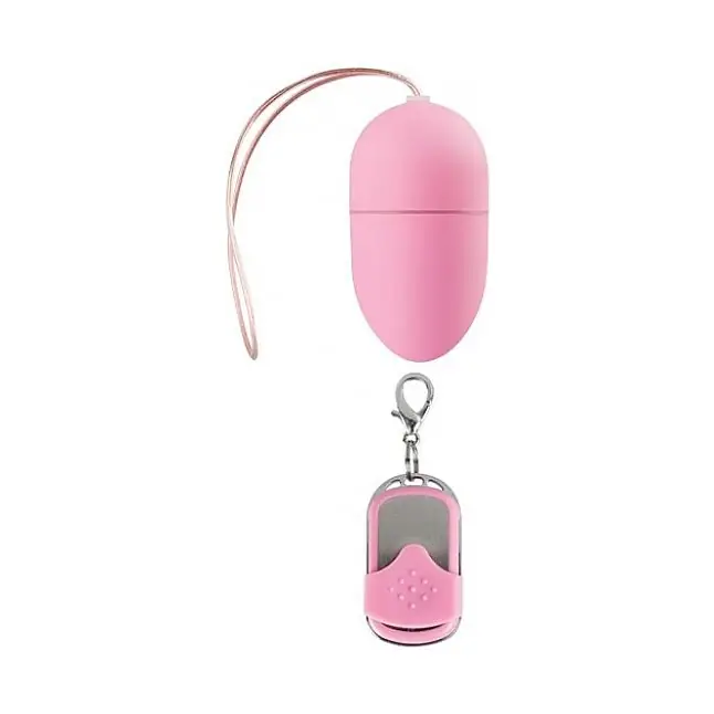 Розовое виброяйцо 10 Speed Remote Vibrating Egg Medium с пультом ДУ - Shots Toys