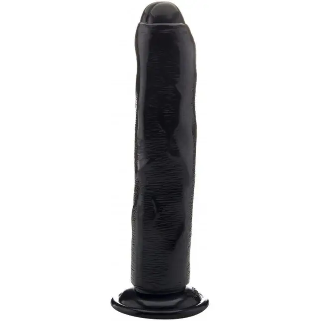 Чёрный фаллоимитатор Realistic Cock 12,2 Inch No Scrotum - RealRock