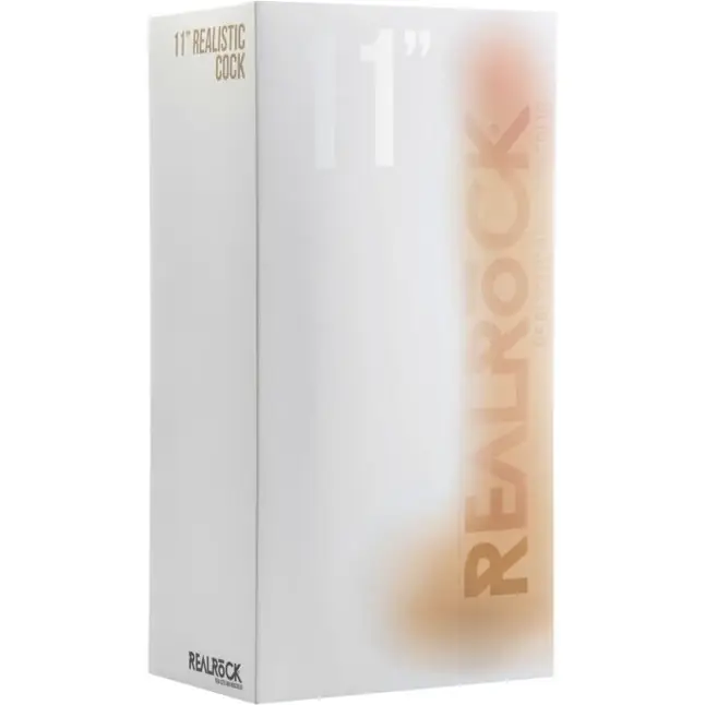 Телесный фаллоимитатор Realistic Cock 11 With Scrotum - 29,5 см - RealRock. Фотография 2.