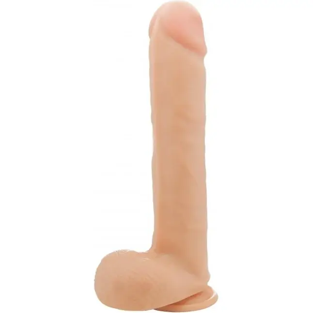 Телесный фаллоимитатор Realistic Cock 15 With Scrotum - 38 см - RealRock