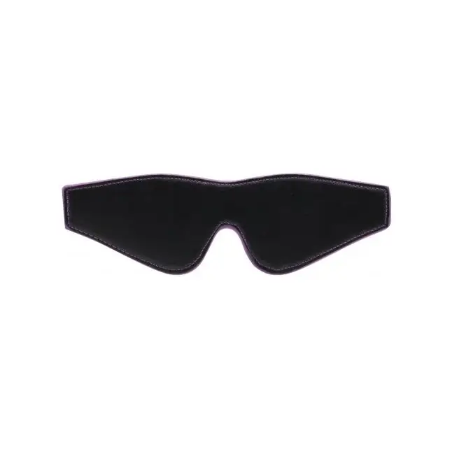 Чёрно-фиолетовая двусторонняя маска на глаза Reversible Eyemask - Ouch!. Фотография 2.