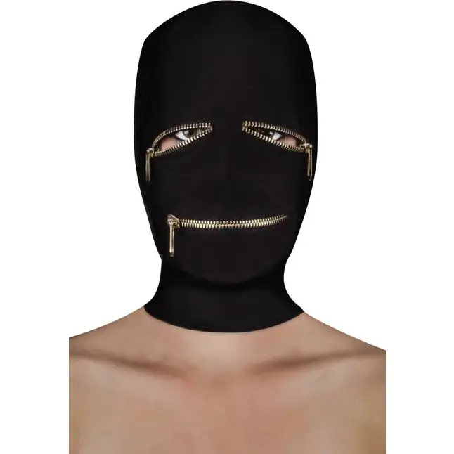 Маска на лицо с прорезями на молнии Extreme Zipper Mask with Eye and Mouth Zipper - Ouch!
