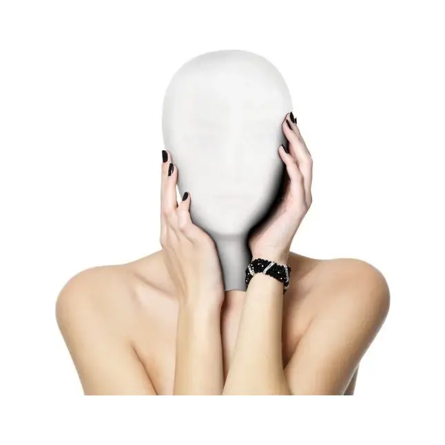 Белая маска на лицо Subjugation Mask - Ouch!