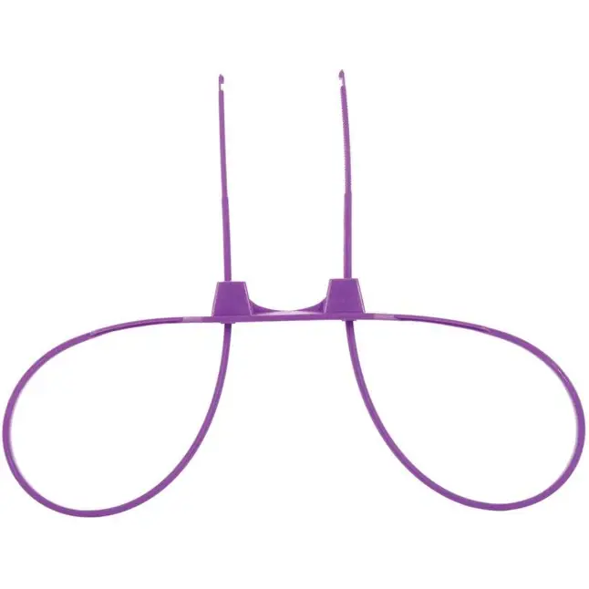Фиолетовые пластиковые наручники Zip Tie Cuffs - Ouch!
