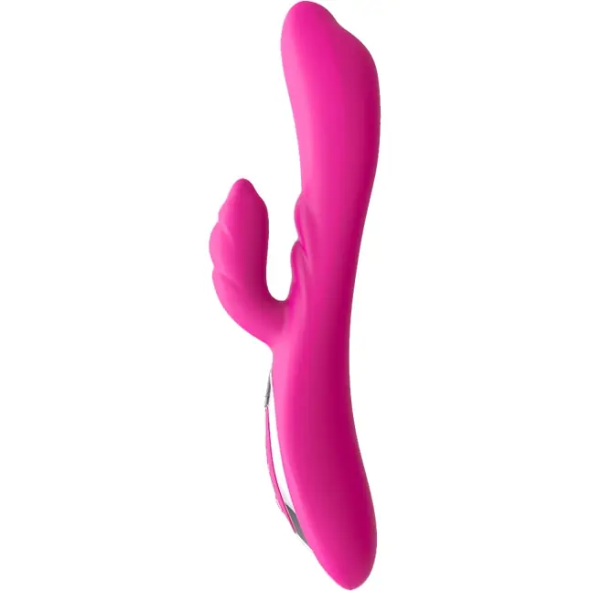 Розовый вибратор Nalone Touch2 с клиторальным стимулятором - 21,8 см. Фотография 4.