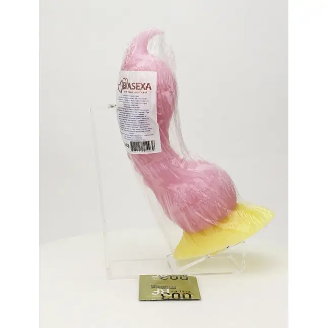 Розовый фаллоимитатор Крок Medium - 24,5 см. Фотография 3.