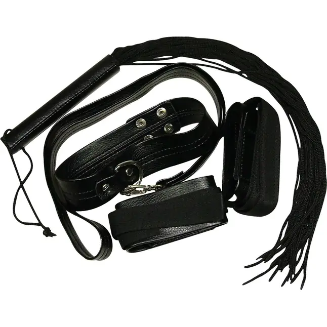 Ошейник с поводком Bondageset Ultimate - Bad Kitty