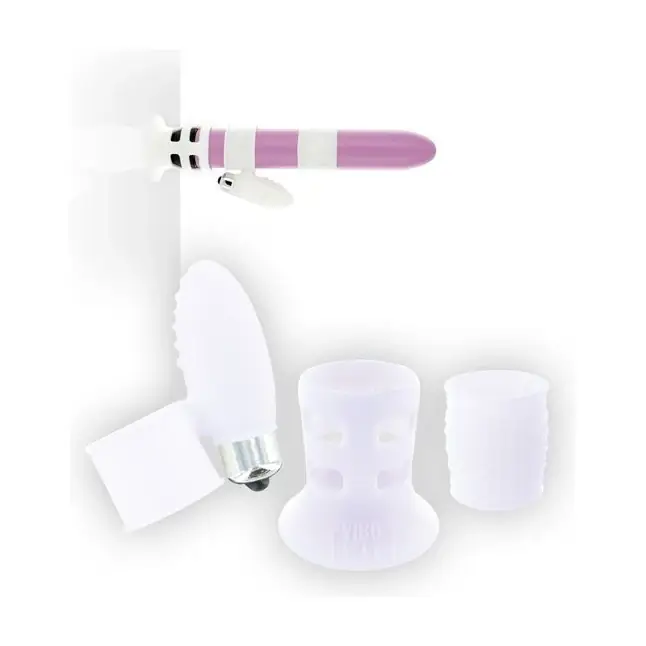 Набор белых насадок на вибратор Vibrator Upgrade Kit
