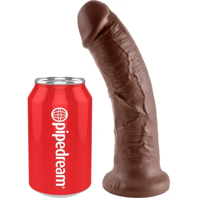 Коричневый фаллоимитатор 8 Cock - 20,3 см - King Cock. Фотография 4.