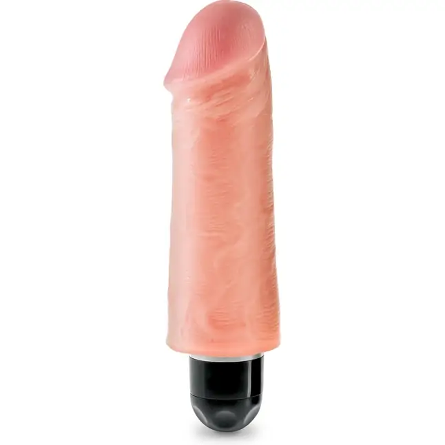 Телесный вибратор-реалистик 5 Vibrating Stiffy - 16,5 см - King Cock
