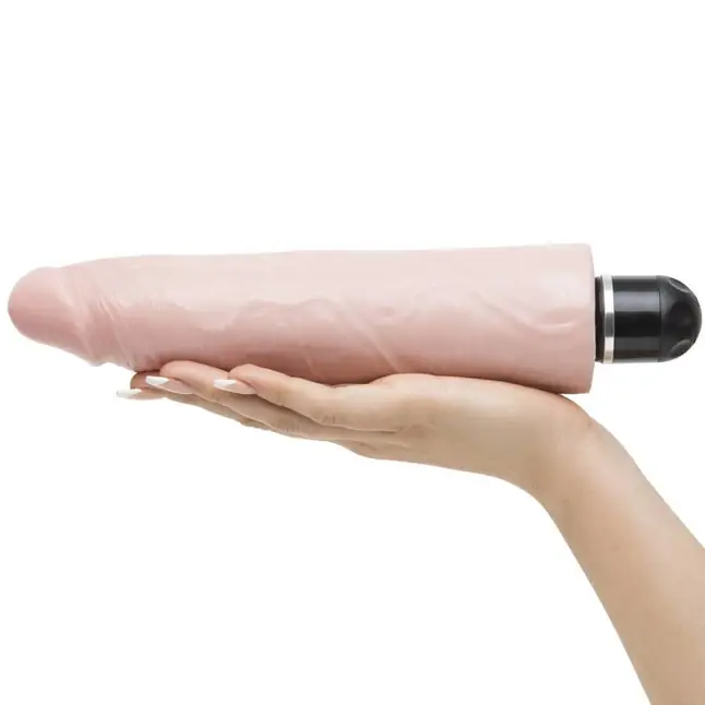 Телесный вибратор-реалистик 9 Vibrating Stiffy - 27,9 см - King Cock. Фотография 2.