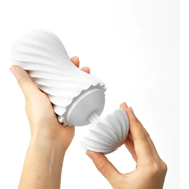 Мастурбатор FLEX Silky White с мягким рельефом - FLEX Series. Фотография 3.