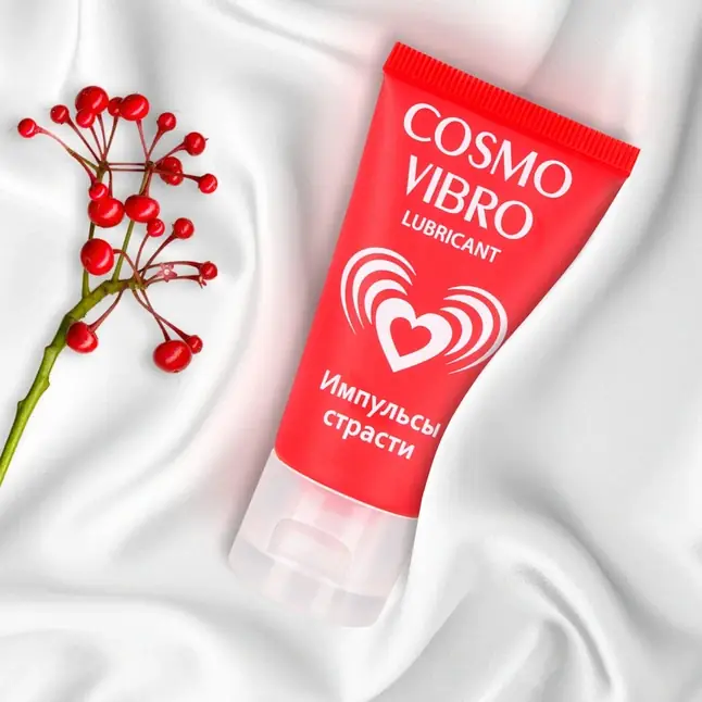 Женский стимулирующий лубрикант на силиконовой основе Cosmo Vibro - 25 гр - Возбуждающие средства. Фотография 4.