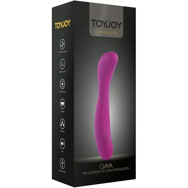 Вибратор для массажа G-точки GAYA G-SPOT VIBRATOR - 20 см - Designer Edition. Фотография 2.