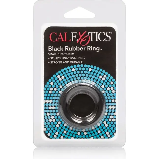 Чёрное эрекционное кольцо Black Rubber Ring - Rings!. Фотография 3.