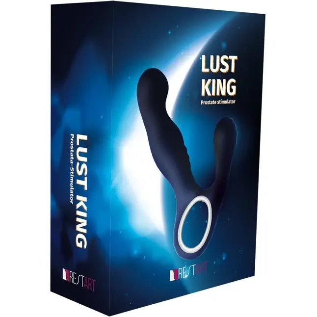 Синий вибромассажёр простаты Lust King. Фотография 6.