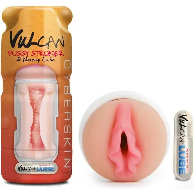 Мастурбатор-вагина Cyberskin Vulcan Pussy Stroker with Warming Lube - Vulcan