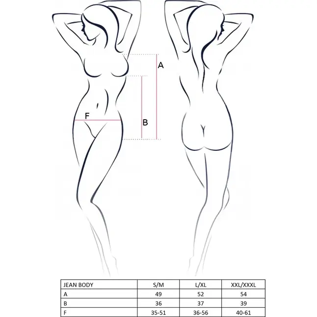 Эффектное боди Jean из ткани с мокрым блеском - Erotic Line. Фотография 2.