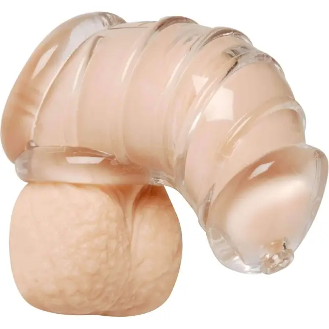 Насадка для ограничения эрекции Detained Soft Body Chastity Cage - Master Series. Фотография 3.