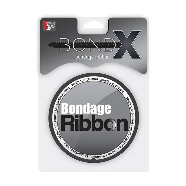 Чёрная лента для связывания BONDX BONDAGE RIBBON - 18 м - BondX. Фотография 2.