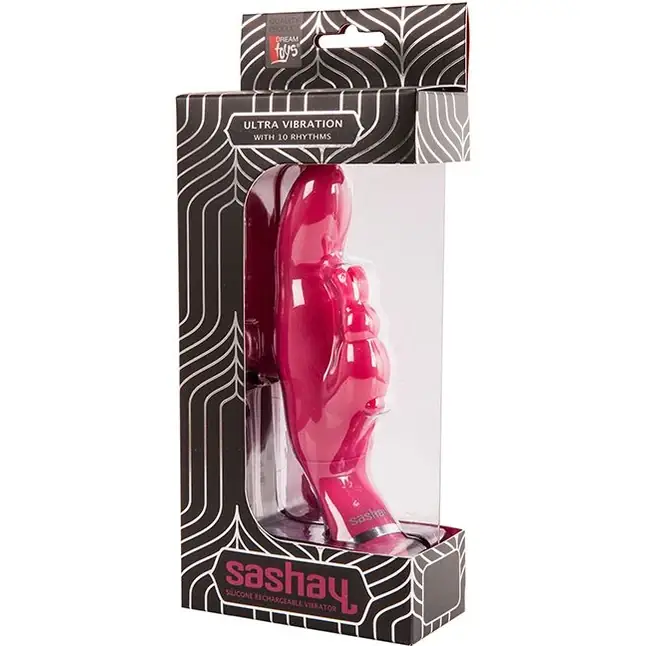 Розовый вибратор SASHAY VIBRATOR BUNNY I - 18 см - Sashay. Фотография 2.