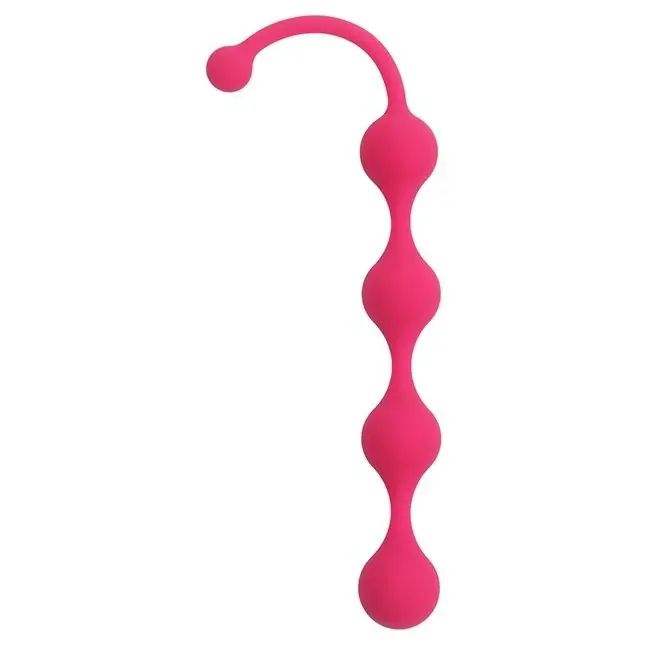 Розовая анальная цепочка SEE YOU FOUR BEADS ANAL - 24 см - See You