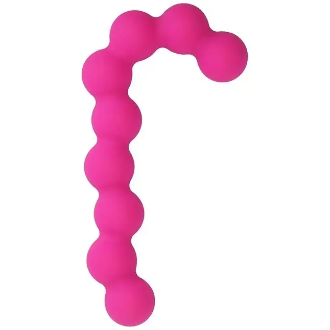 Розовая анальная цепочка SEE YOU CANDY CANE ANAL BEADS - 13,1 см - See You