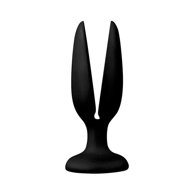 Чёрная пробка-бутон MENZSTUFF FLOWER BUTT PLUG 4INCH - 11 см - MenzStuff