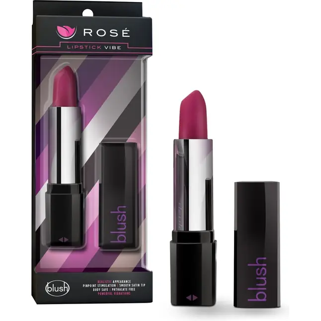 Вибратор в форме помады Rose Lipstick Vibe - Rose. Фотография 6.