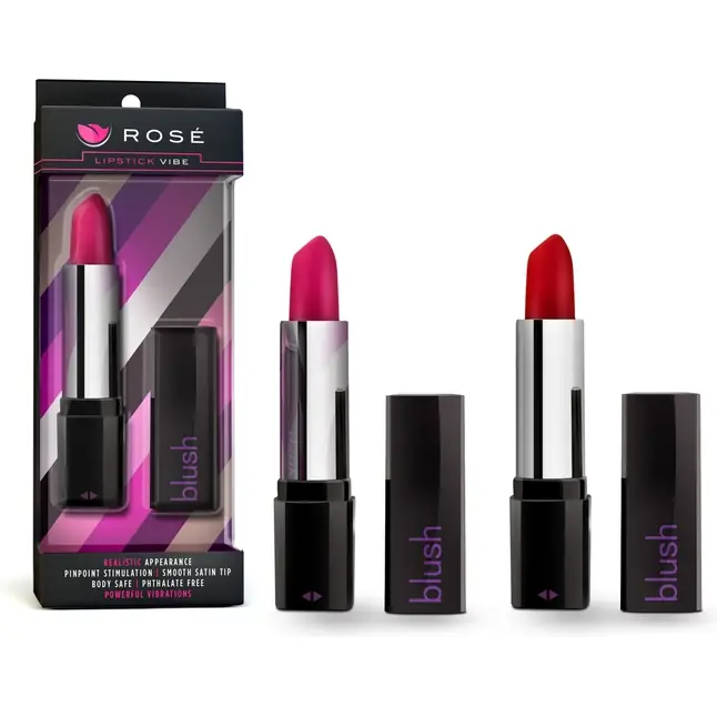 Вибратор в форме помады Rose Lipstick Vibe - Rose. Фотография 7.