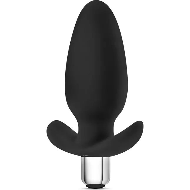 Чёрная вибропробка Luxe Little Thumper - 12 см - Luxe. Фотография 2.