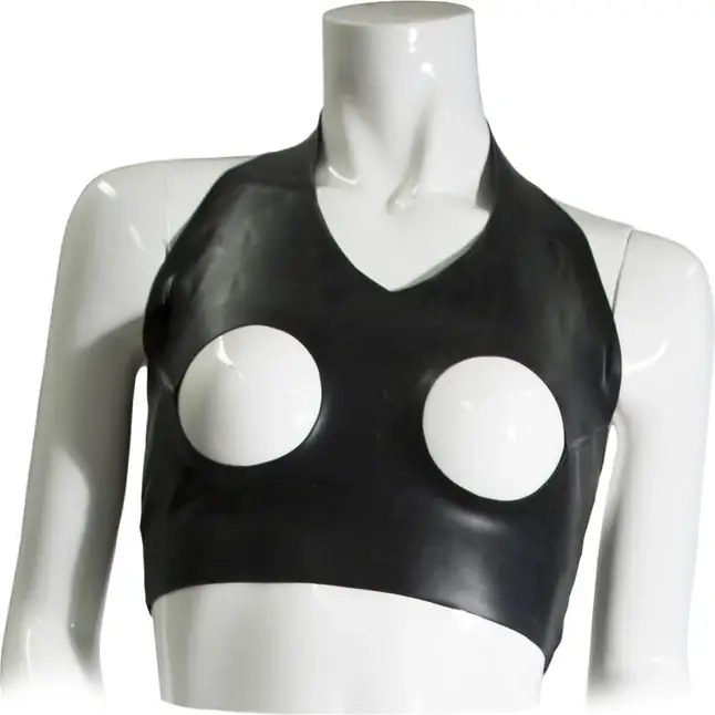 Топ из датекса с вырезами для груди Datex Top with Cut-out Breasts - Guilty Pleasure. Фотография 3.