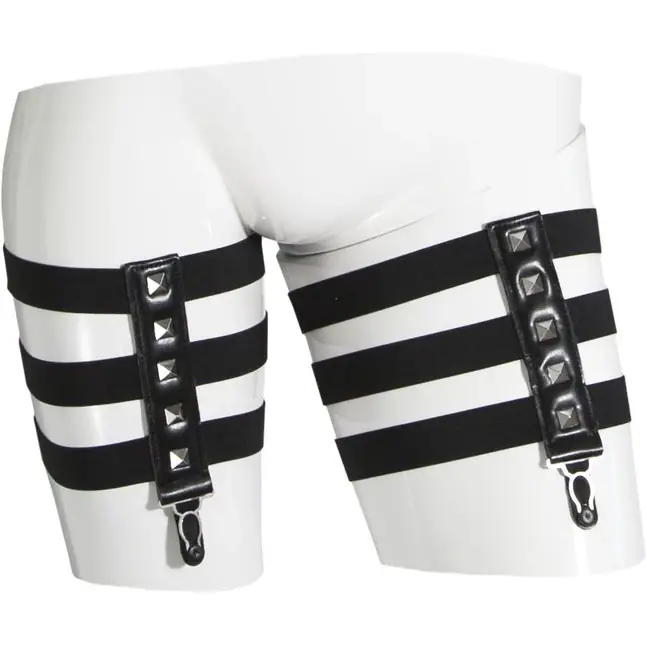 Гартеры для чулок с квадропуклями Leg Garter Belt - Guilty Pleasure. Фотография 3.