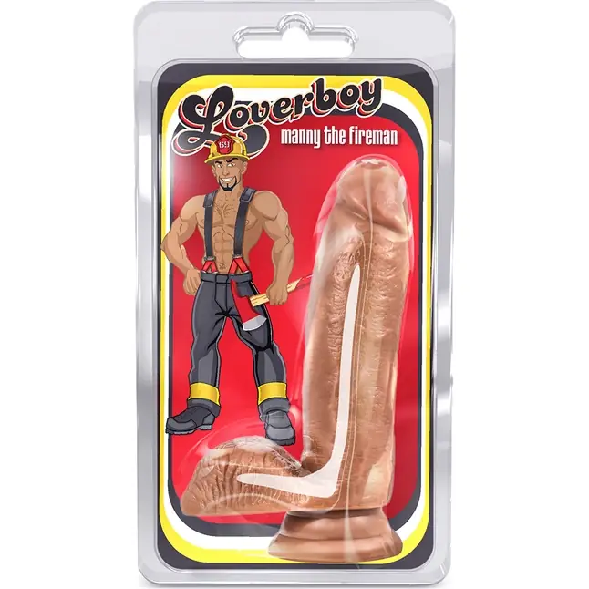 Фаллоимитатор-мулат с присоской Loverboy Manny The Fireman - 17,8 см - Loverboy. Фотография 2.
