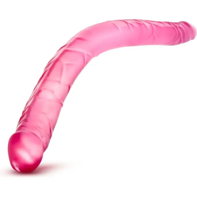 Розовый двусторонний фаллоимитатор B Yours 16 Double Dildo - 40,6 см - B Yours