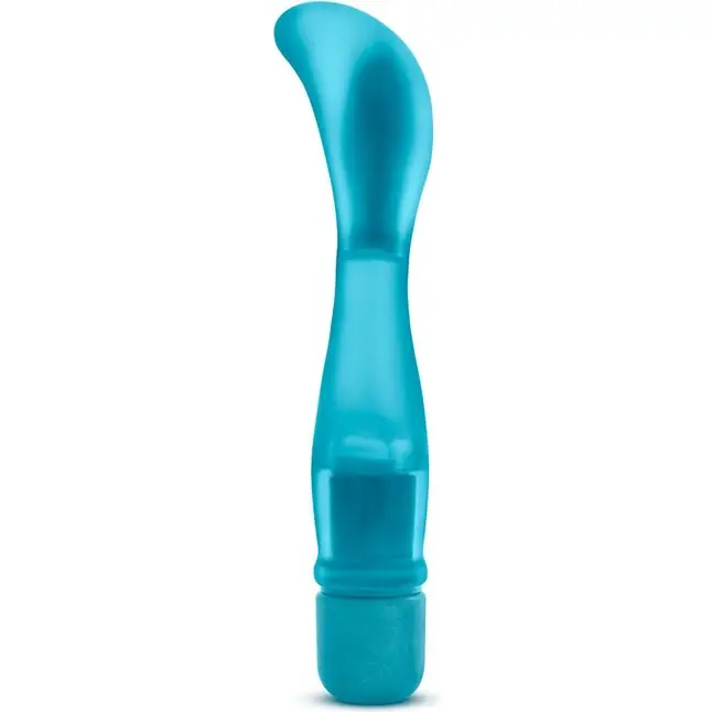 Голубой вибратор для G-стимуляции Splash G Vibe - 20,3 см - Splash
