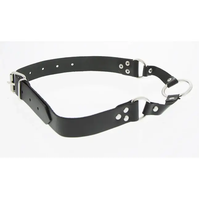 Кляп-кольцо на полиуретановых ремешках Heavy Duty Open Mouth Gag - Guilty Pleasure