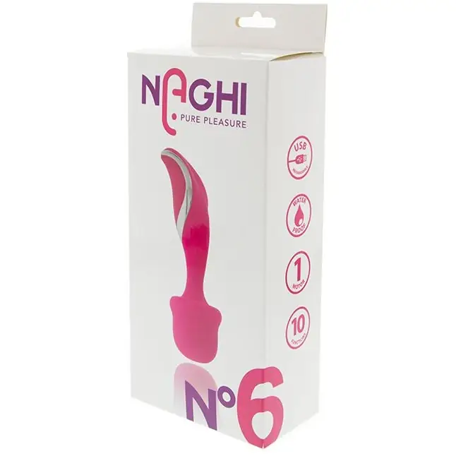 Розовый вибратор-жезл NAGHI NO.6 - 17,5 см - Naghi by Tonga. Фотография 2.