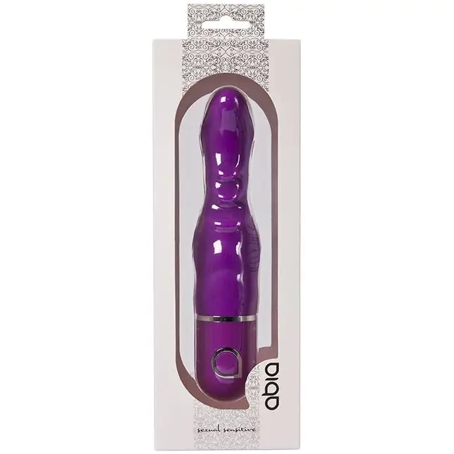 Фиолетовый вибратор для G-стимуляции ABIA PEITHO - 15 см. Фотография 2.