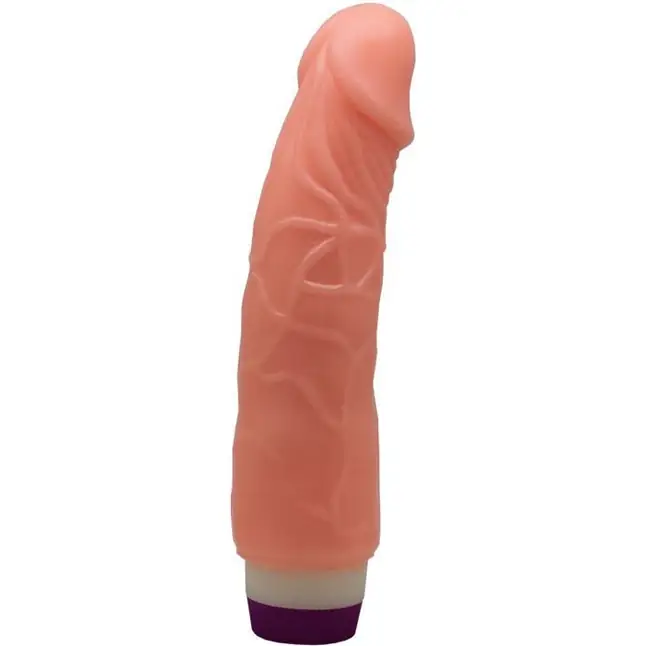 Телесный вибратор-реалистик - 19,5 см