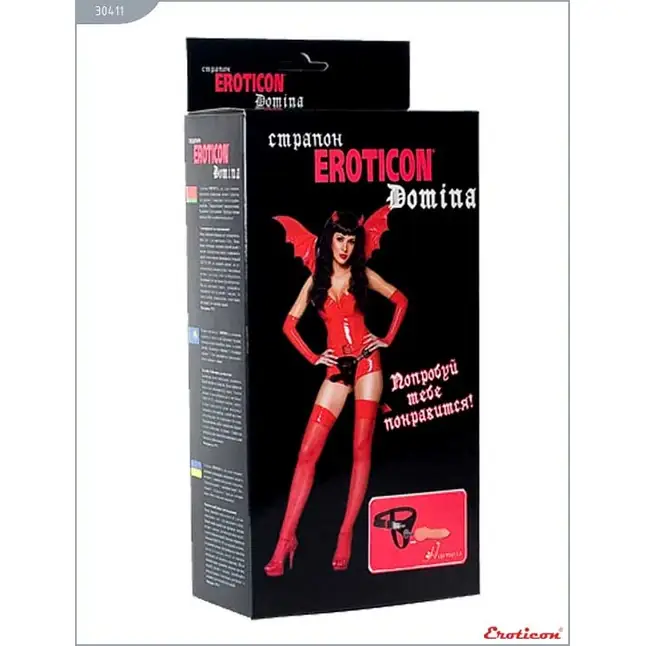 Женский телесный страпон Domina - 19,7 см. Фотография 4.